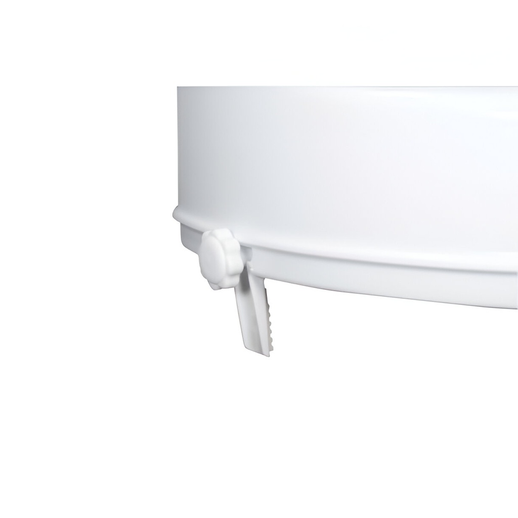 Asiento de inodoro elevado con tapa