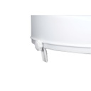 Asiento de inodoro elevado con tapa