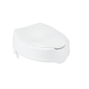 Asiento de inodoro elevado con tapa