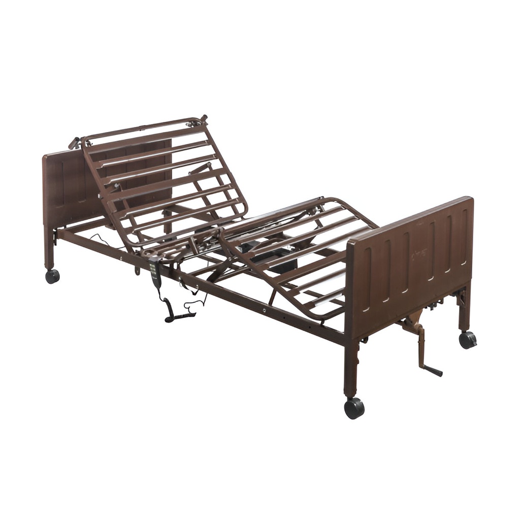 Cama semi eléctrica Delta Pro con barandas