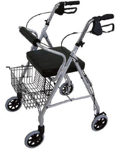 Andadera liviana con asiento tipo rollator