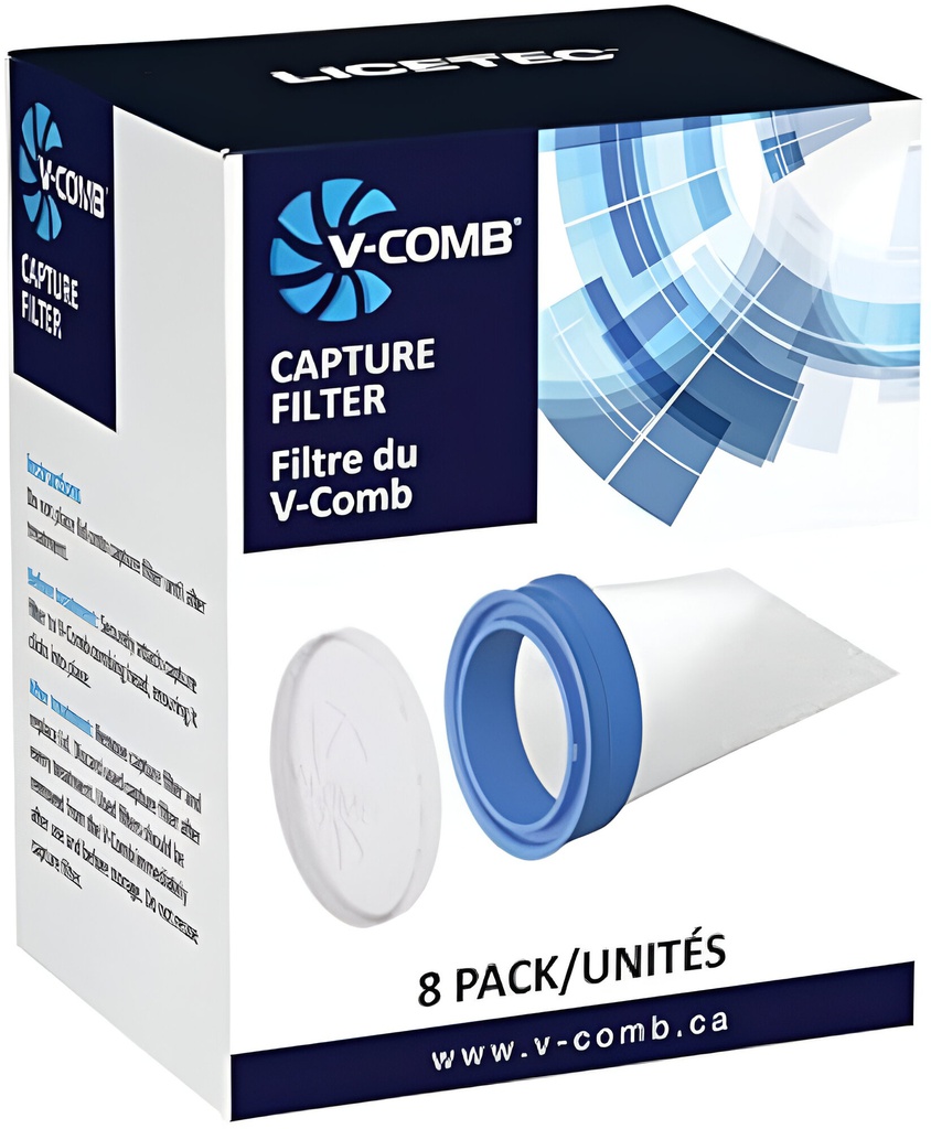 Filtro para máquina aspiradora de piojos paquete con 8 ud