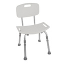Silla de baño con respaldo