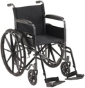 Silla de ruedas nylon con descansa brazo fijo pies sencillos Drive Medical