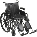 Silla de ruedas vinil con descansa brazo corto desmontable pies sencillos Drive Medical