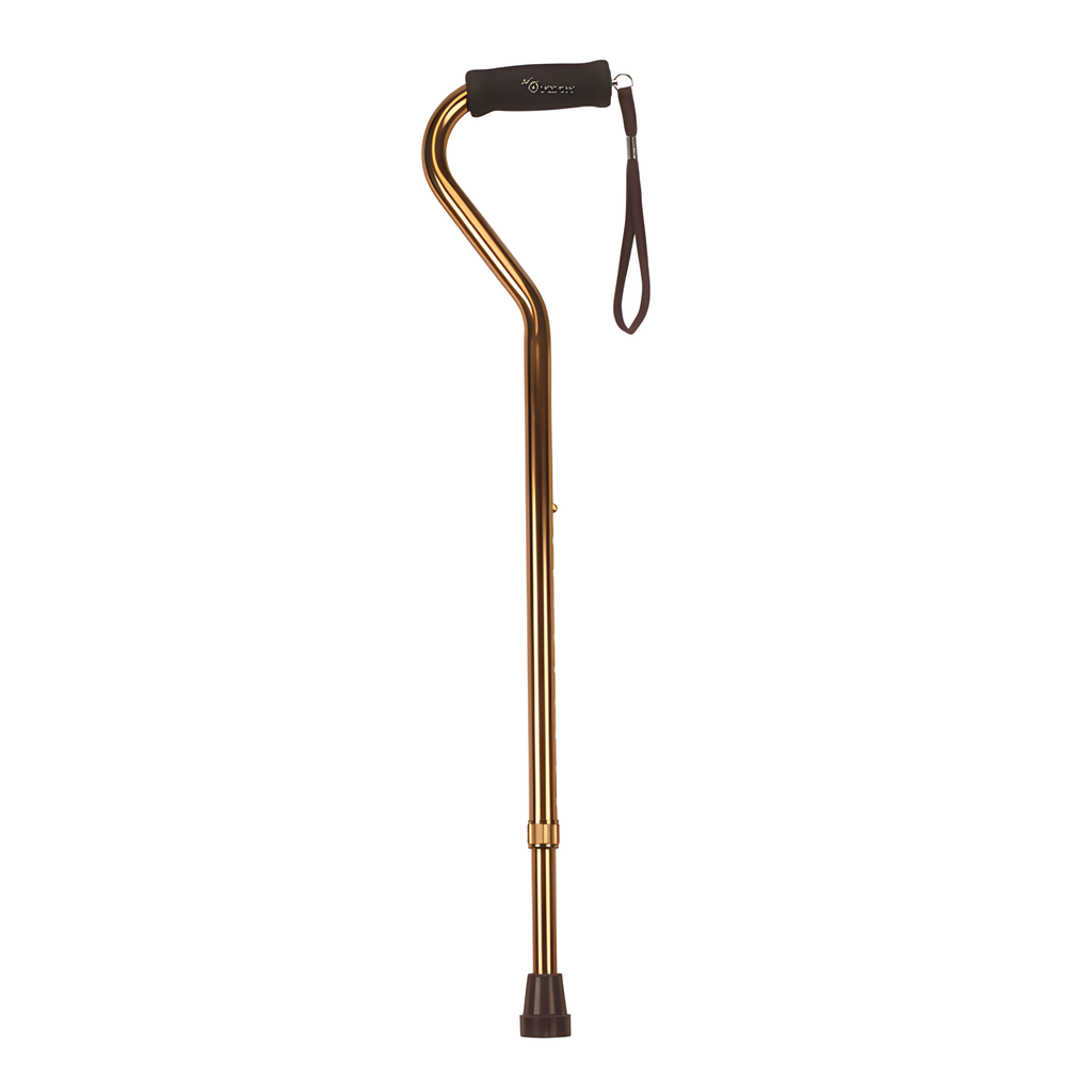 Bastón de 1 punto tipo offset ajustable