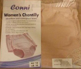 Blúmer Conni para problemas de incontinencia modelo Chantilly XL beige