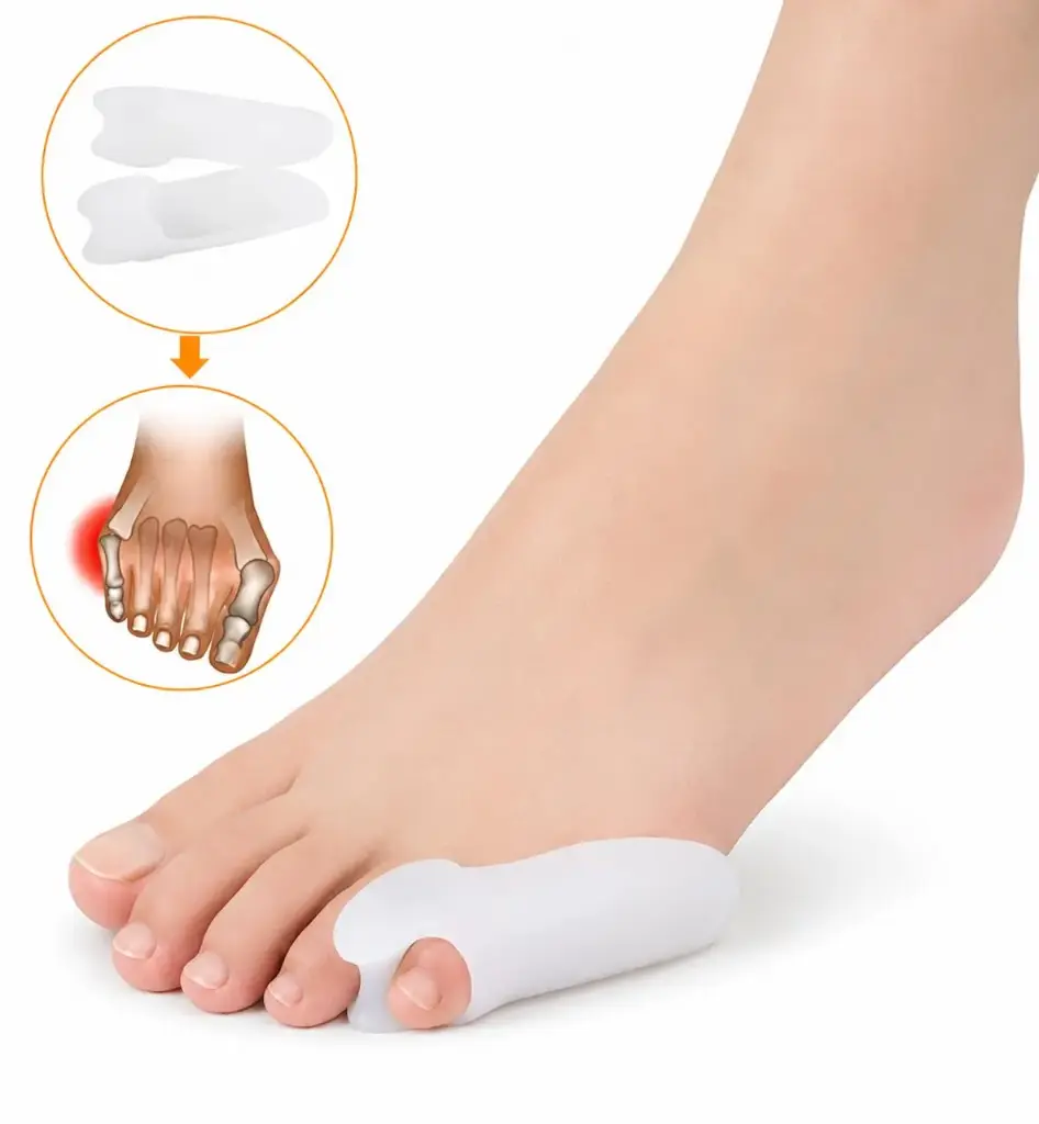 Protector para juanete dedo meñique, par