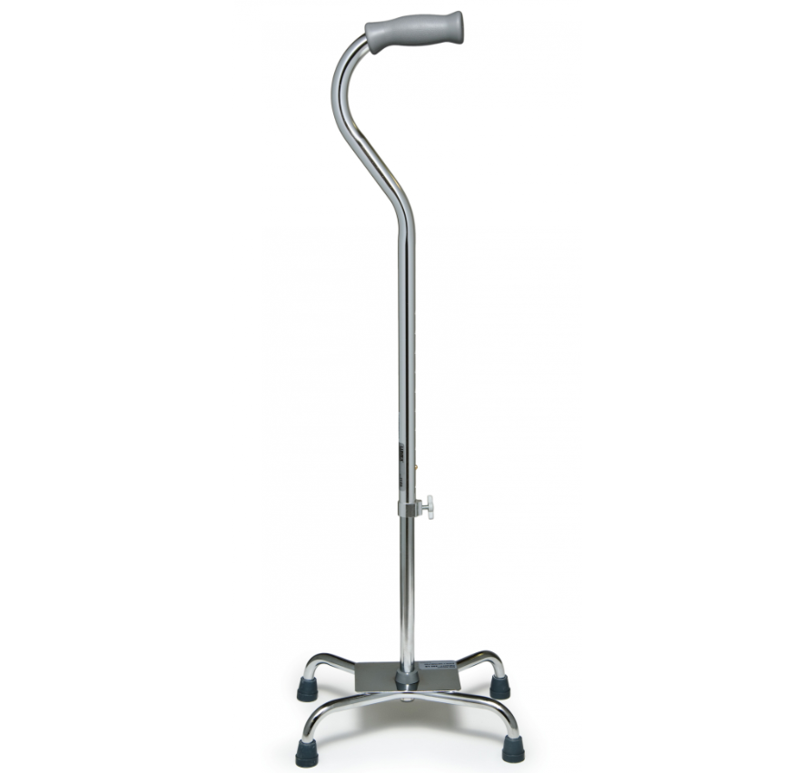 Bastón de 4 puntos base cuadrada