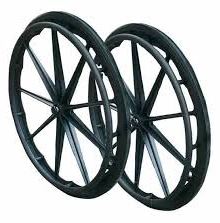 Rueda con llanta sólida para silla de ruedas