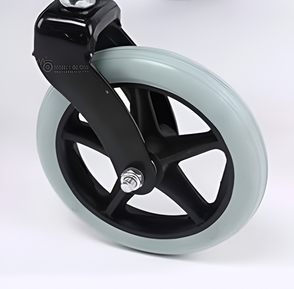 Rueda para silla de transporte y delantera para silla de ruedas 8" X 1"