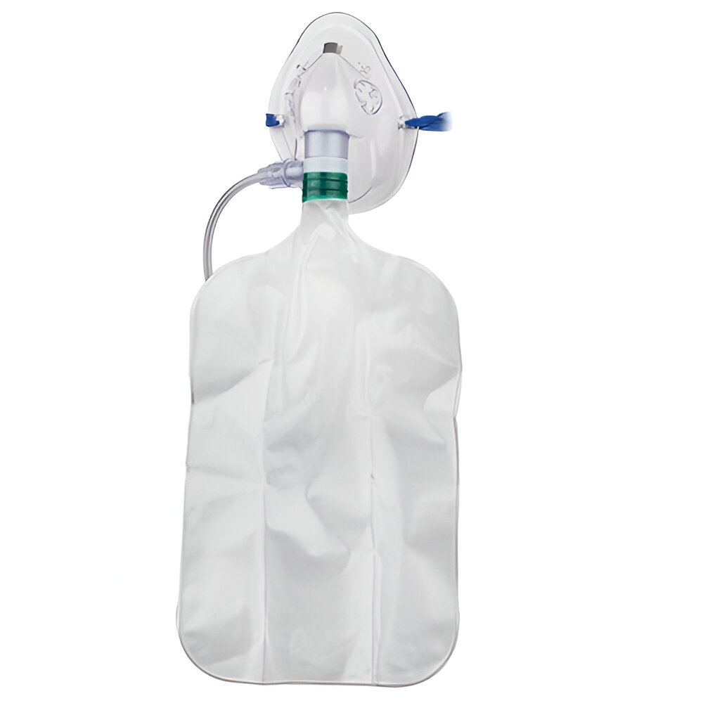 Mascarilla con reservorio de adulto tres válvulas