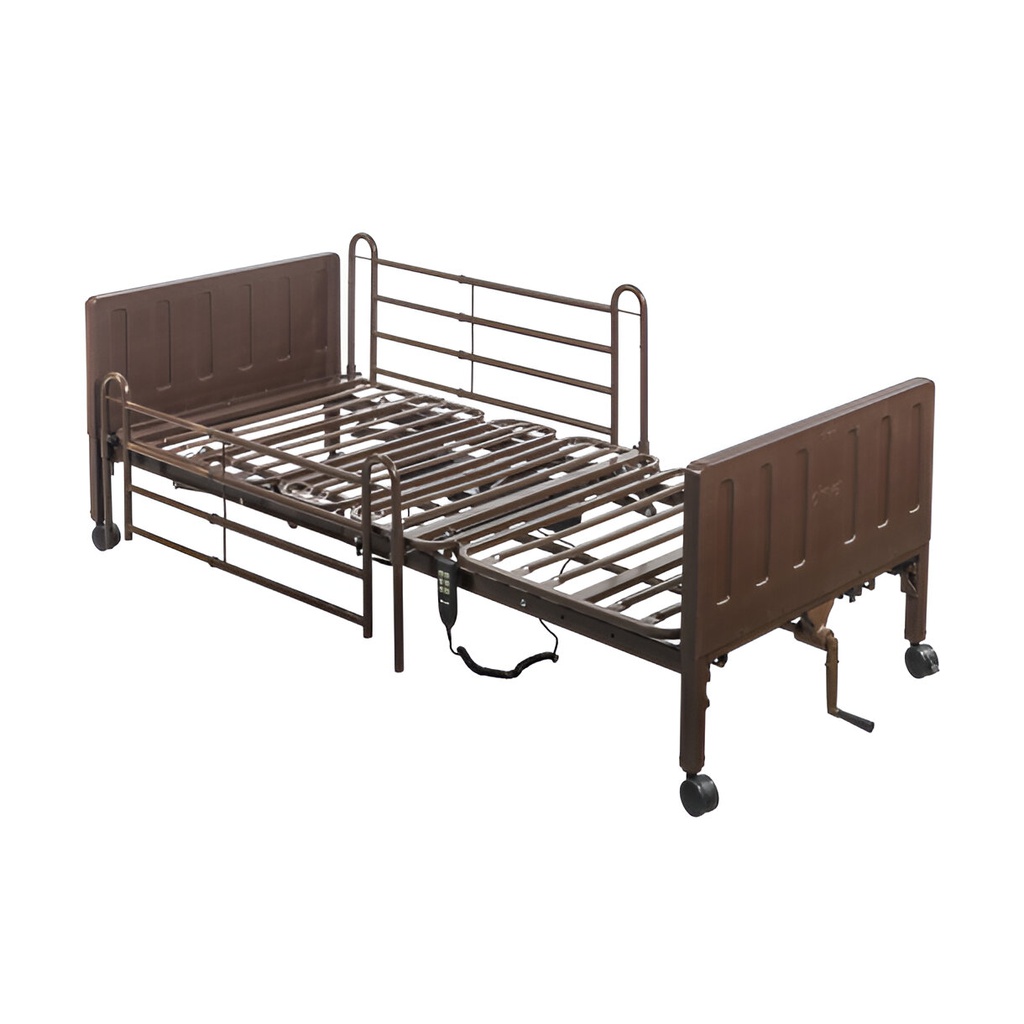 Cama semi eléctrica Delta Pro con barandas