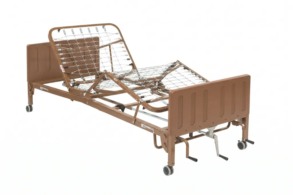Cama manual Delta Pro con barandas
