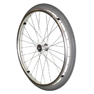 Rueda con llanta neumática para silla de ruedas