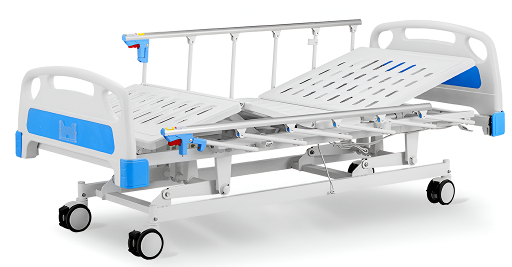 Cama eléctrica con barandas, tres funciones