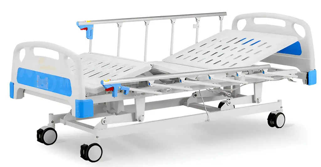 Cama eléctrica con barandas, tres funciones
