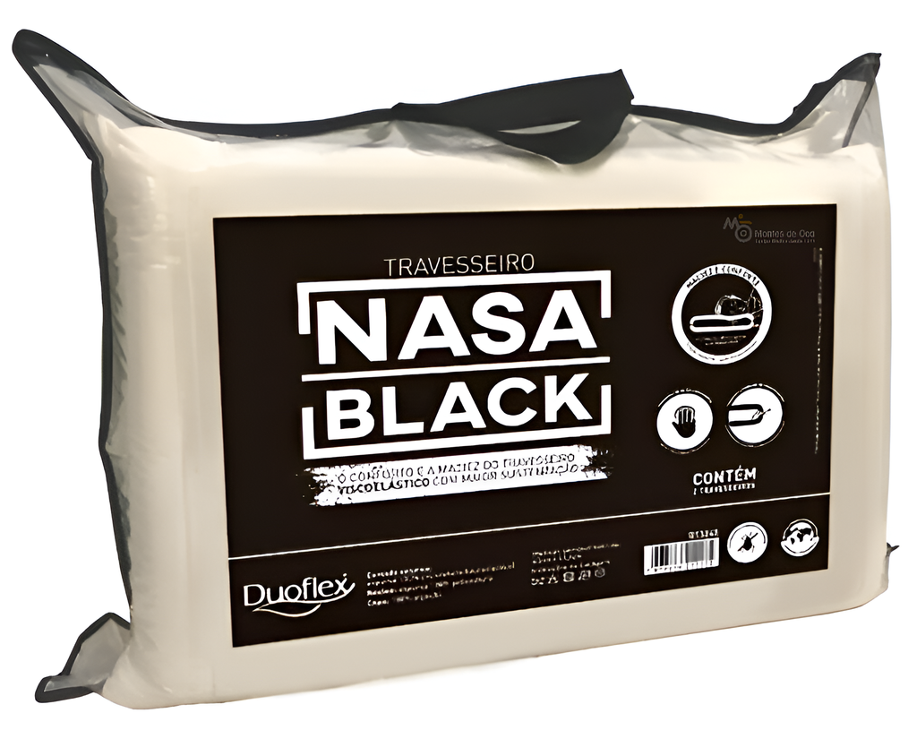 Almohada Nasa Black, 2 ud