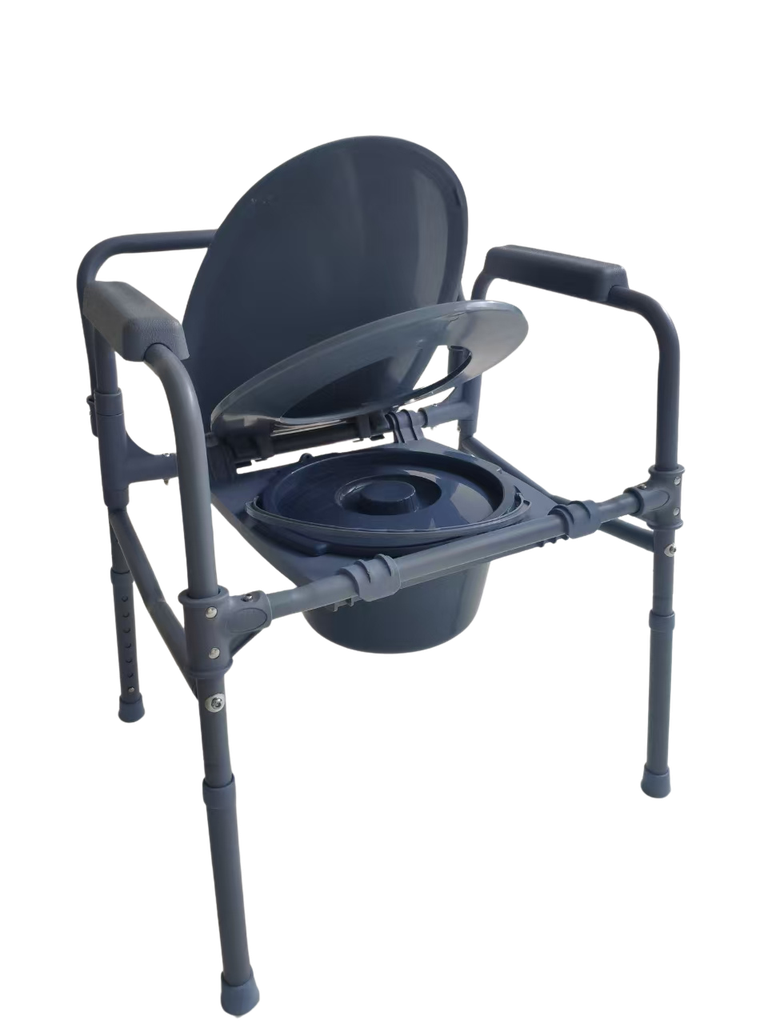 Inodoro plegable con tapa, altura ajustable