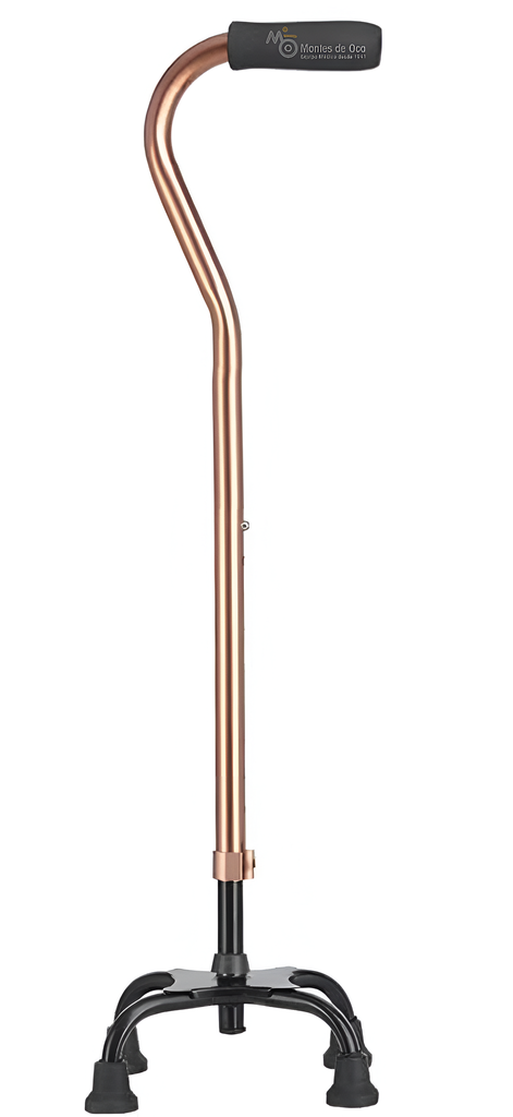 Bastón de 4 puntos base cuadrada