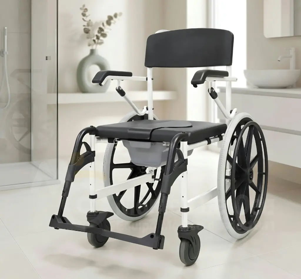 Inodoro tipo silla de ruedas