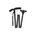 Bastón plegable con tapón tipo trípode y luz led ajustable