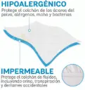 Cobertor impermeable para cama individual 