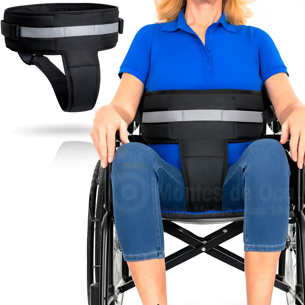 Arnés de sujeción para silla de ruedas cintura-pelvis