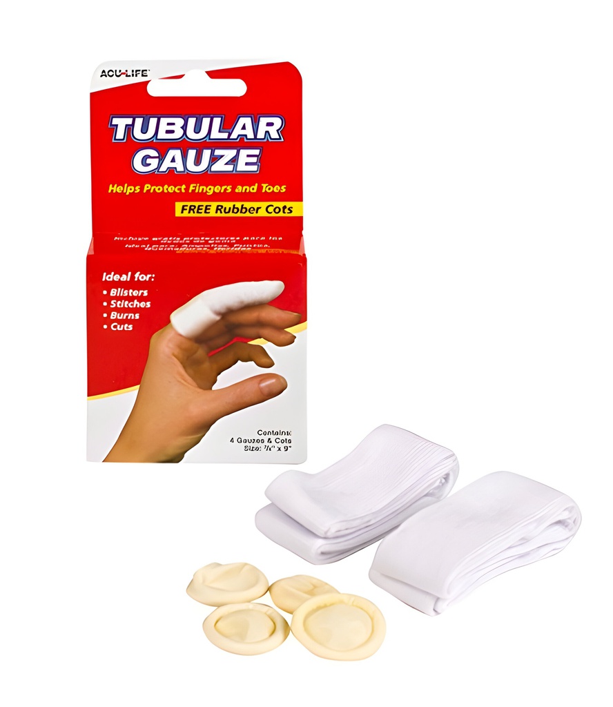 Gasa tubular para dedo