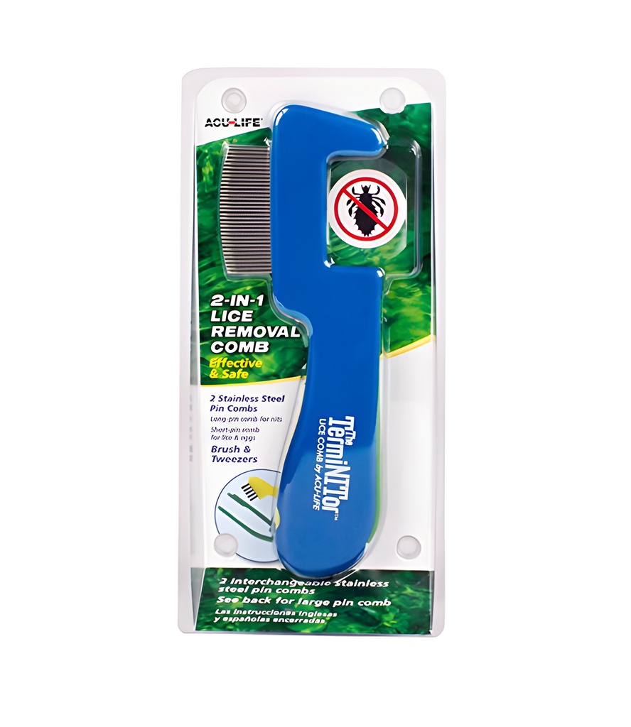 Kit para piojos peine y lupa