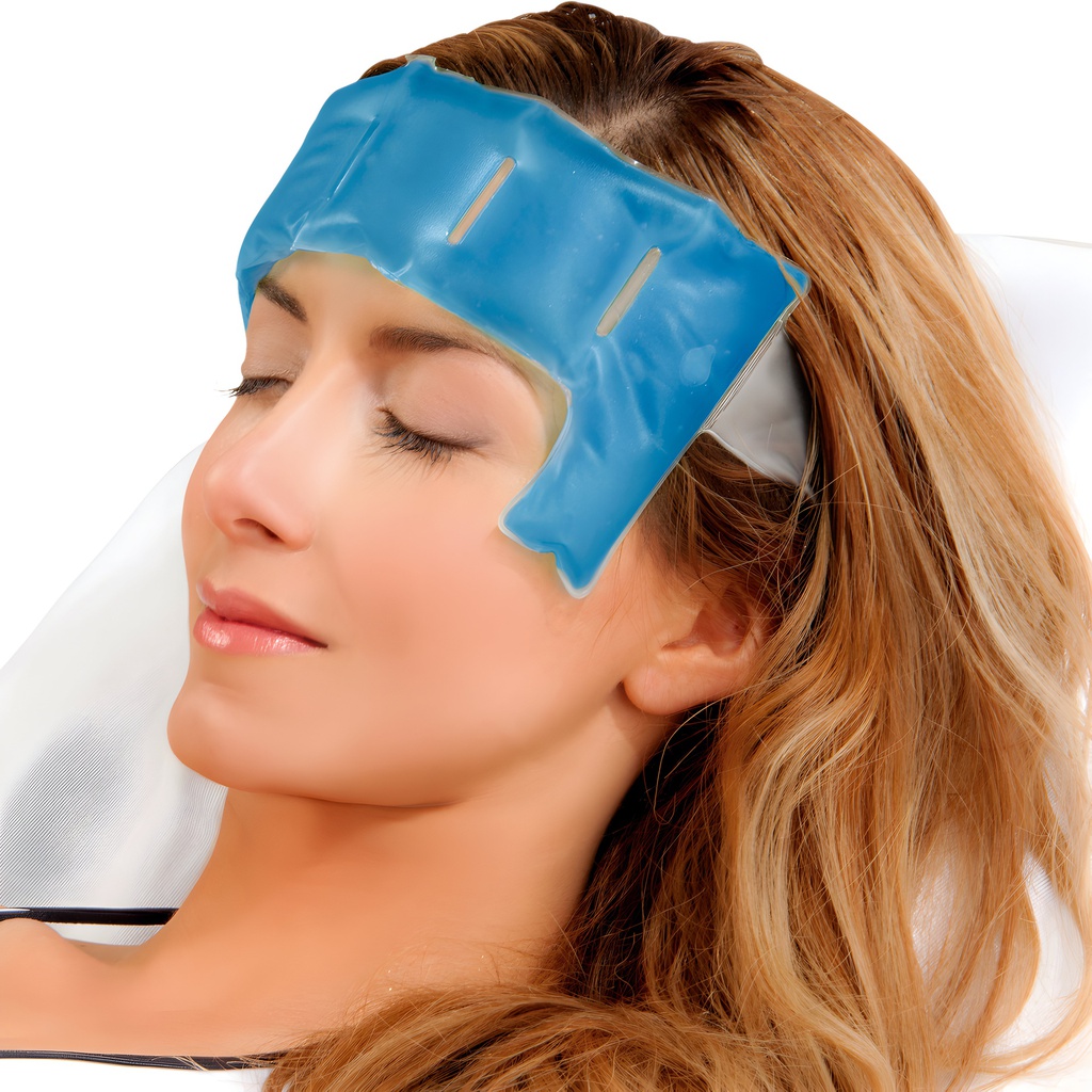 Compresa terapia cefálica azul