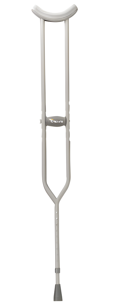 Muleta de acero bariátrica, con accesorios.