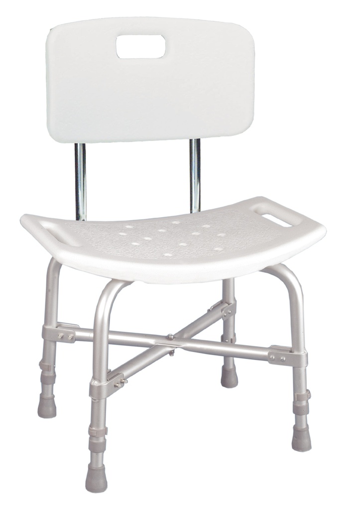 Silla de baño bariátrica con respaldo Drive Medical