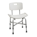 Silla de baño con respaldo bariátrica