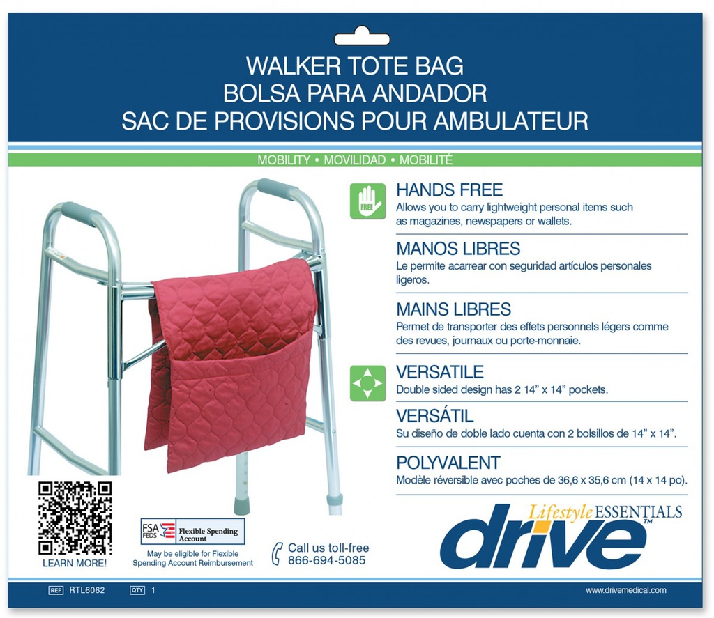 Bolso Drive Medical para andadera plegable