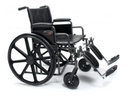 Silla de ruedas vinil con descansa brazo corto desmontable pies sencillos cromada Drive Medical